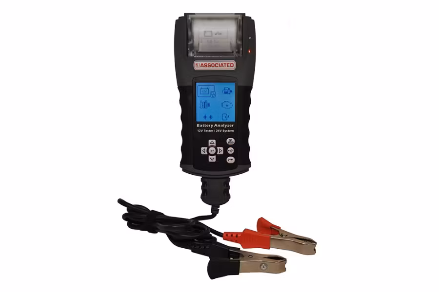 Associated Equipment Hand Held Battery-Electrical System Tester With Printer