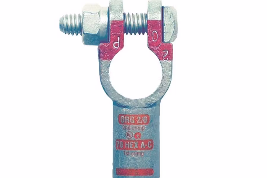 Quick Cable Top Post Universal Straight Crimp Clamp Pkg. of 5