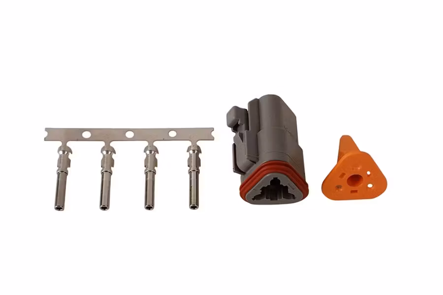 Whelen Female Weatherproof Deutsch 3 Pin Connector Kit
