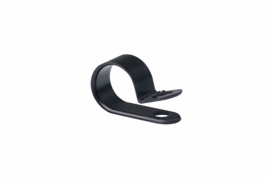 Nylon Cable Clamps 1/2in Wide and 1/8" Diameter Black