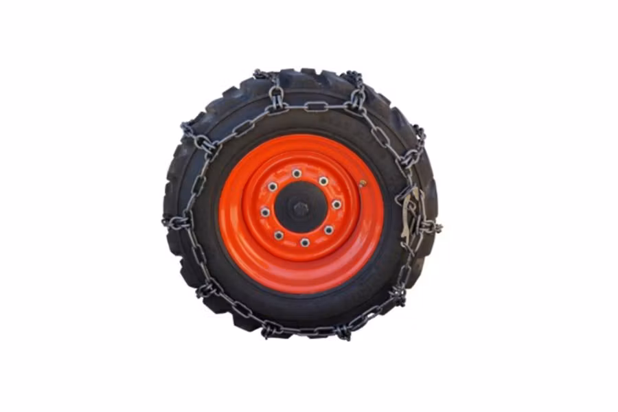 Peerless Chain 0341095 Wide Base Mud & Skid Steer/Loader Chai 4 Link Square Alloy Pair