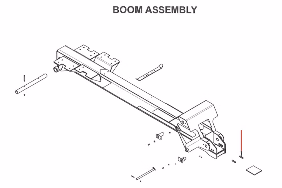 Century Boom Wear Pad 1/2" x 1" x 4"