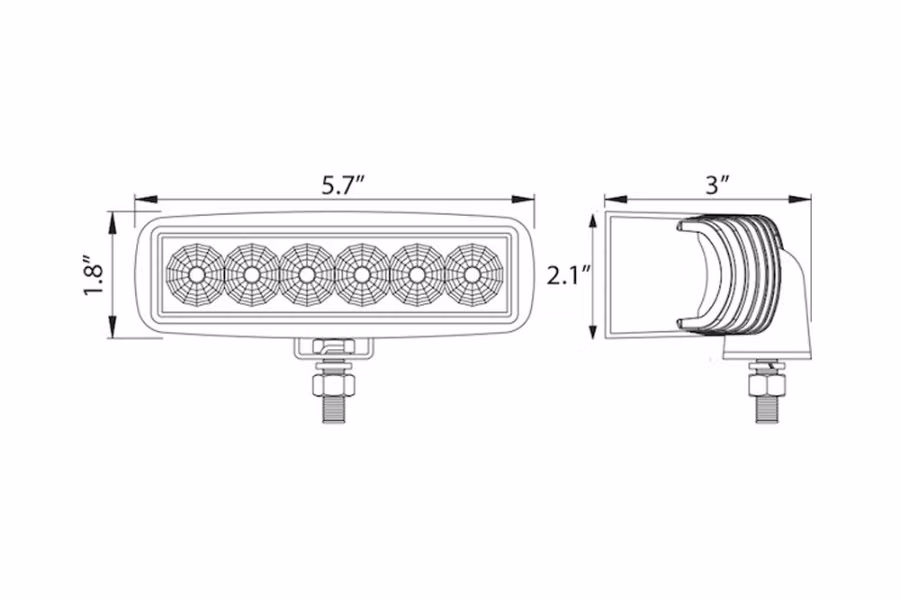 Buyers Rectangular 1620 Lumens LED Flood Light