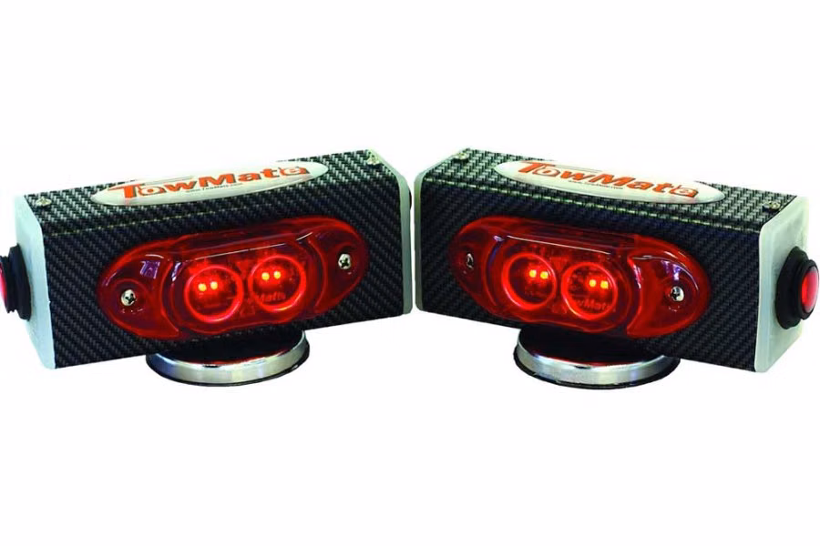 Towmate Wireless LED Tow Lights, Pair, Carbon Fiber