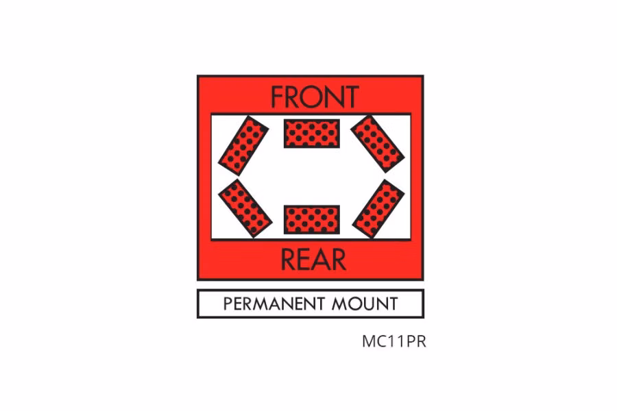 3939-whelen-11-quot-permanent-red-light-bar-1.jpg Whelen 11" Permanent Red Light Bar