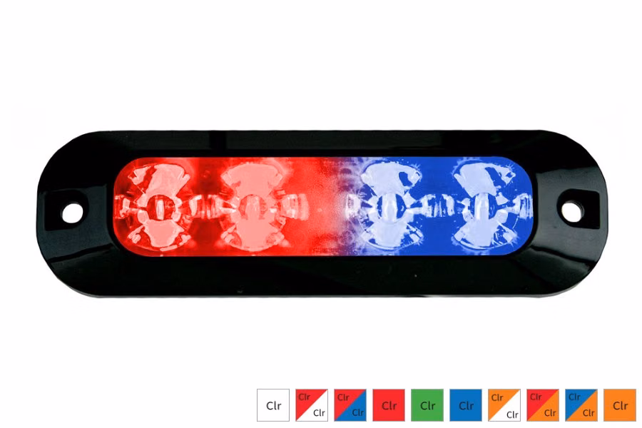 ECCO Warning LED Single - Split / Dual Color Surface Mount