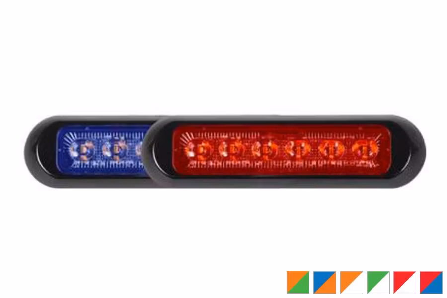 Maxxima Thin Low Profile Dual Color LED Warning Light