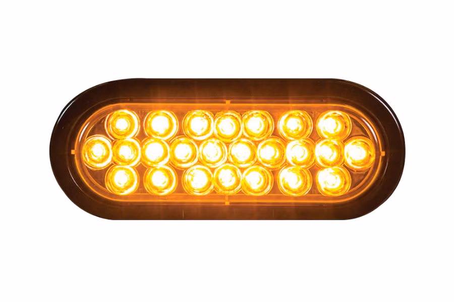 Buyers Oval Warning Solid Lights 6"