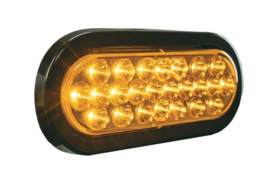 Buyers Oval Warning Solid Lights 6"