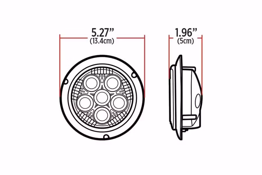 Trux 5" Legacy Series Heat Technology LED Spot Beam w/ Bezel Mount