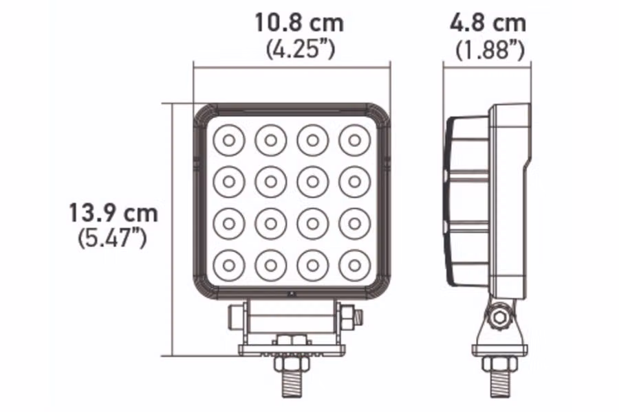 Hella ValueFit Long Range 16 LED Work Light