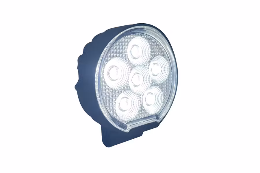 Race Sport Round IQ Series Auxiliary LED Flood Beam Light