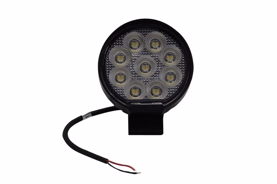 Race Sport Round IQ Series Auxiliary LED Flood Beam Light