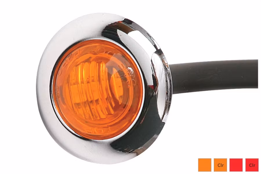 MAXXIMA 3/4" Mini Combination Clearance/Marker Lights - Chrome Cover
