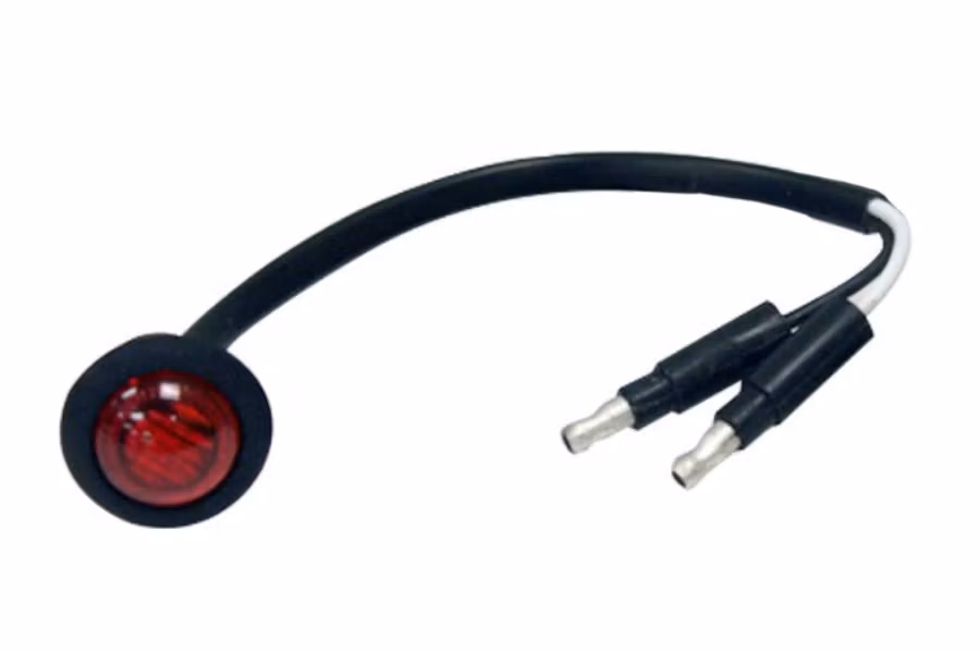 Buyers 3/4" Red Round LED Marker Light w/ Grommet
