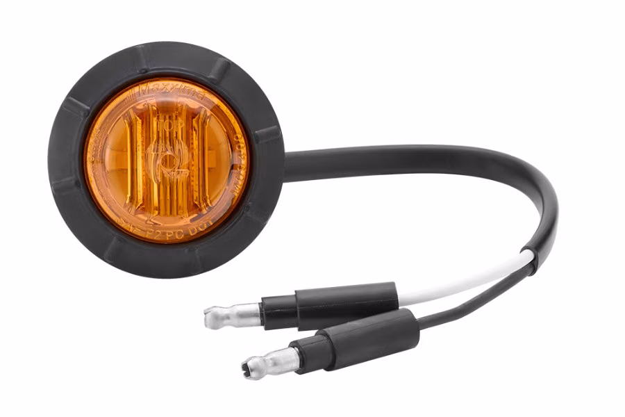Maxxima 1 1/4" Round Mini P2 PC Combination Clearance Marker Light w/ 6 LEDs