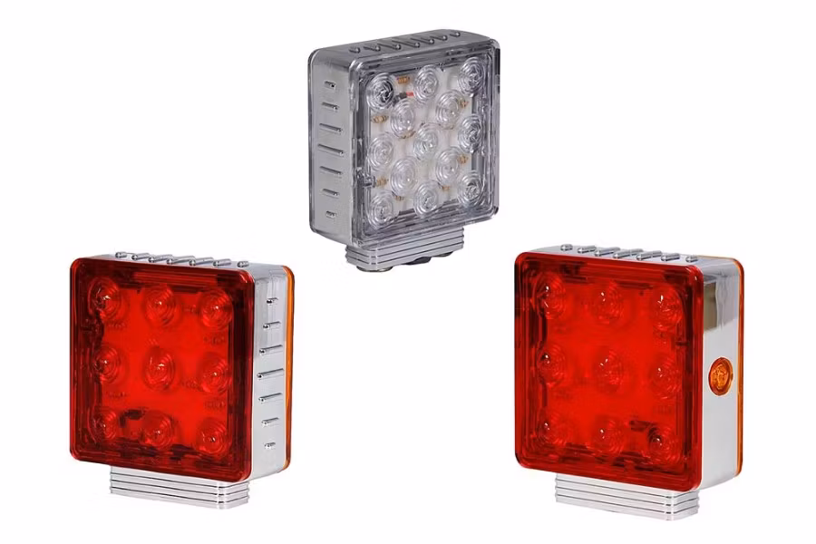 Maxxima Square LED Pedestal Lights