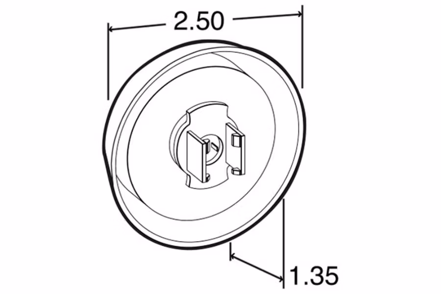 Truck-Lite Round 10 Series Low Profile 8 Diode Marker Clearance Light Kit w/
Mounting Option