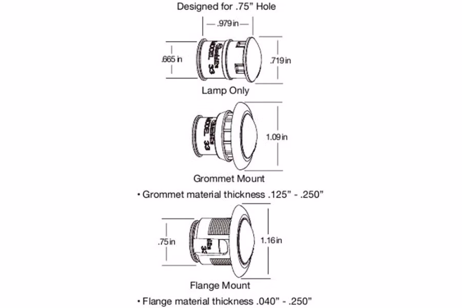 Truck-Lite Round 33 Series 1 Diode Marker Clearance Light