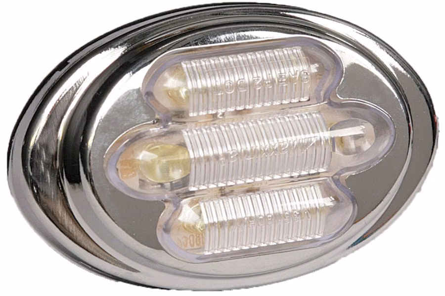Maxxima Mini Oval LED Clearance Light with Tiered Bezel
