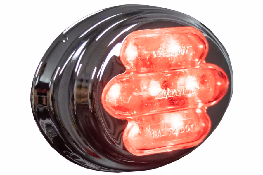 Maxxima Mini Oval LED Clearance Light with Tiered Bezel