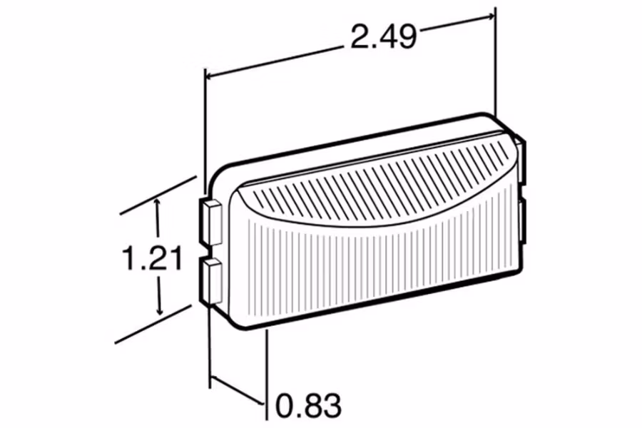 Truck-Lite Rectangular 15 Series Marker Clearance Light