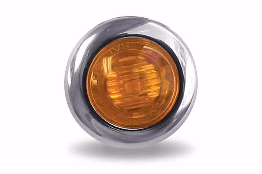 Trux Accessories 3/4" Amber Marker Round LED Light