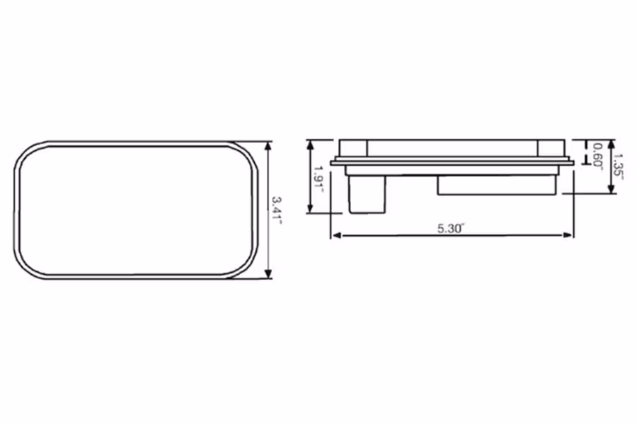 4398-buyers-15-led-stop-turn-tail-light-red-rectangular-5-1-3-quot-l-1.jpg Buyers 15-LED Stop-Turn-Tail Light, Red, Rectangular, 5-1/3"L