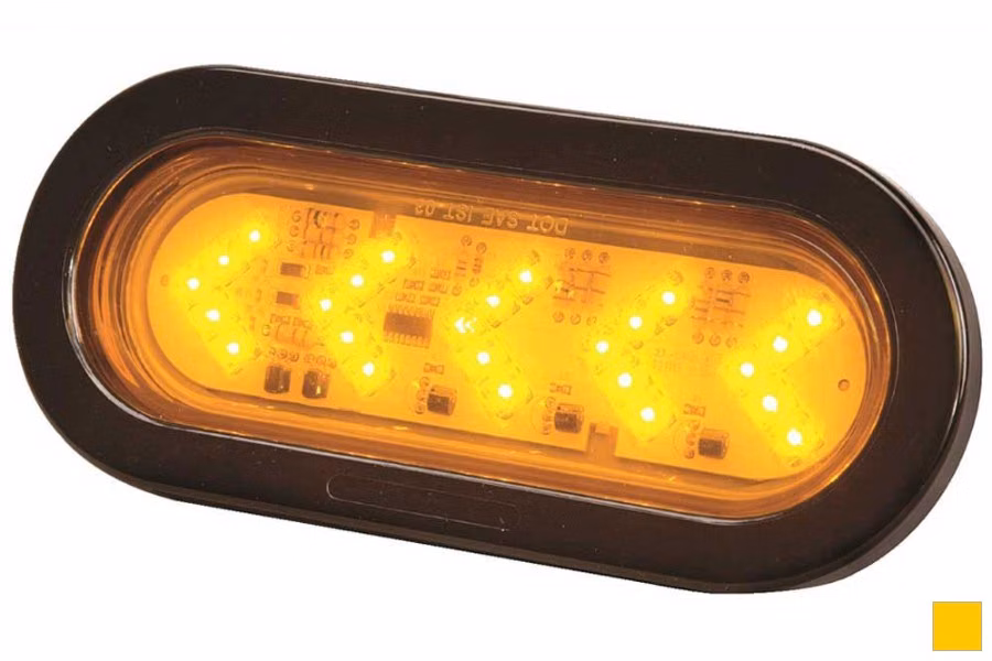 LED Sequencing Arrow Light, Amber