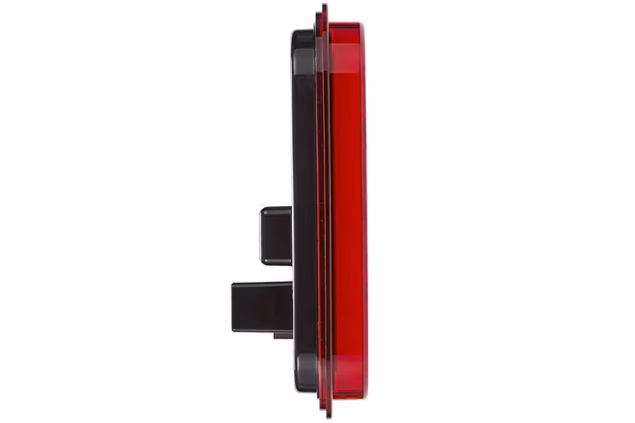 Maxxima 3"x5" Red Rectangular STT - Glow Edge