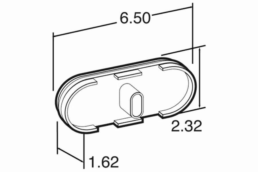 Truck-Lite Oval Stop/Tail/Turn Light w/ Mounting Option