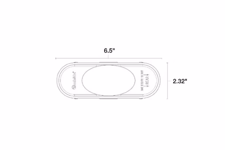 Truck-Lite Oval Side Turn Signal Light w/ Mounting Option