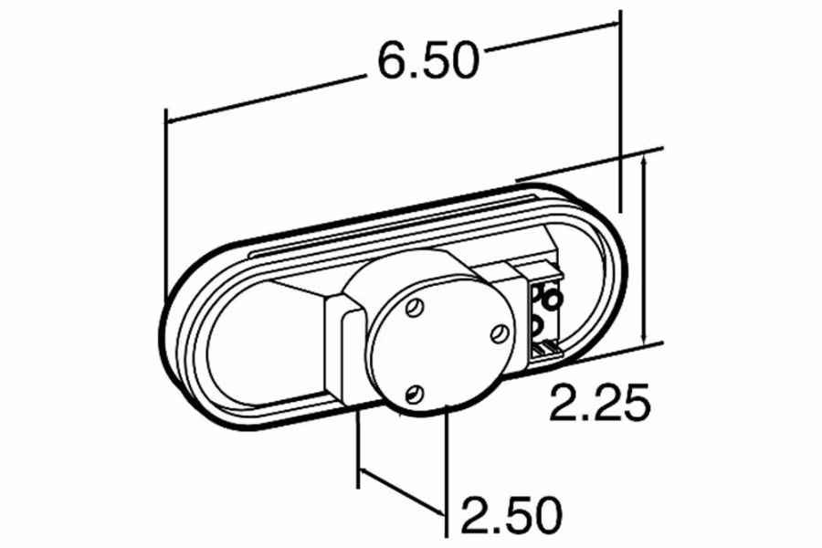 Truck-Lite Oval Side Turn Signal Incandescent Light