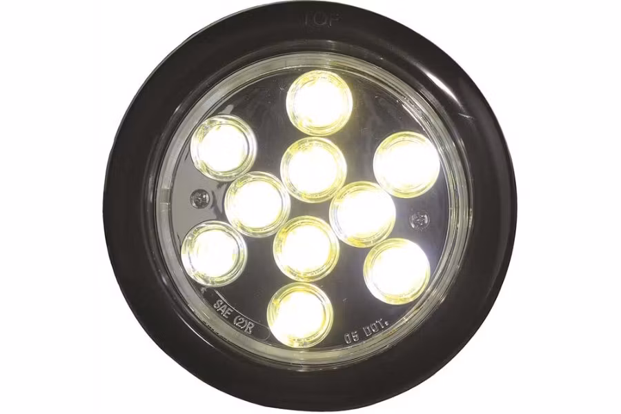 Buyers 4" Round LED Reverse Light w/ Grommet