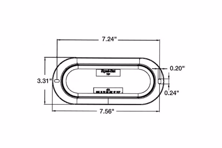 Truck-Lite Oval 24 Diode Reverse Light w/ Mount Option