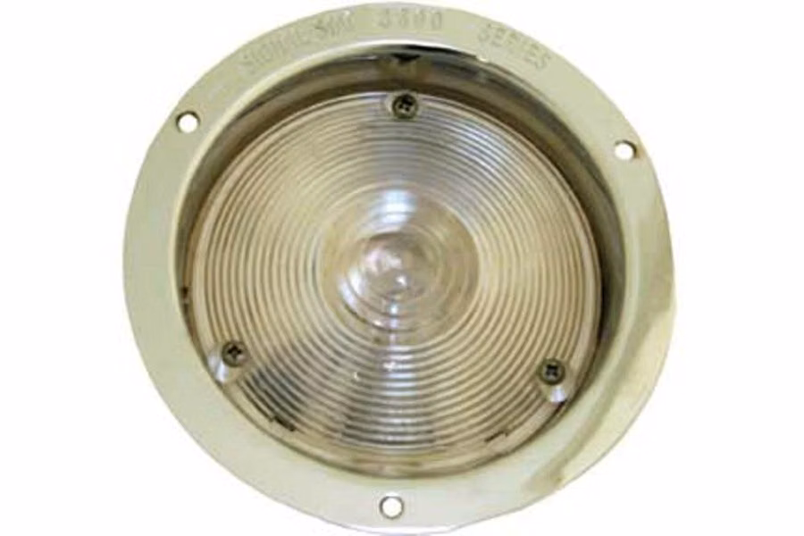 Round 4" Back Up Light w/ Chrome Trim