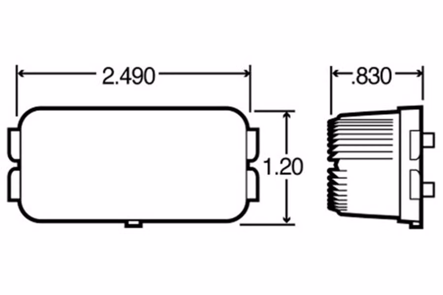 Truck-Lite Model 15 Clear License Plate Lamp