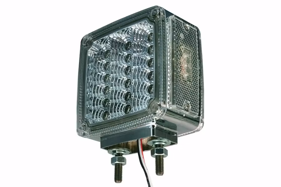 United Pacific Double Face LED Signal Light, 4-1/2"L x 2-1/2"D x 6"H