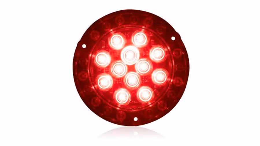 Maxxima Round Hybrid Combination STT Reverse & Amber Flash