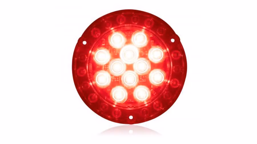 Maxxima Round Hybrid Combination STT Reverse & Amber Flash