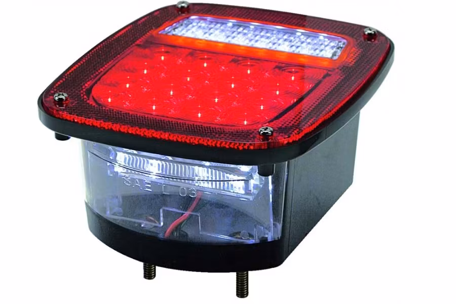 4478-led-jeep-style-light-w-license-plate-lamp-6-quot-w-x-7-quot-h-x-3-quot-d-1.jpg LED Jeep Style Light w/License Plate Lamp, 6"W x 7"H x 3"D