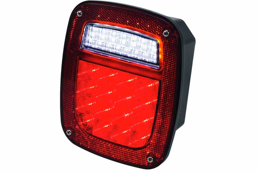 LED Jeep Style Light, 6"W x 7"H x 3"D