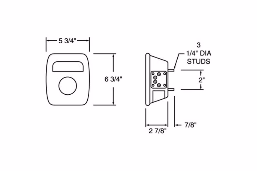 Truck-Lite Combo License Light