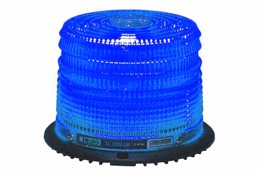4602-checkers-safety-class-1-blue-led-beacon-magnetic-mount-1.jpg Checkers Safety Class 1 Blue LED Beacon - Magnetic Mount