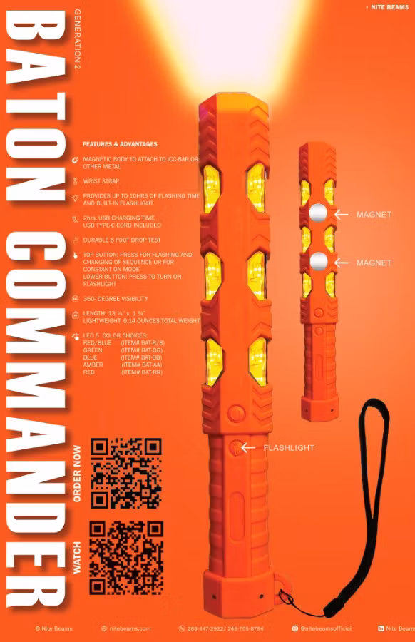 Nite Beams Baton Commander Gen 2
