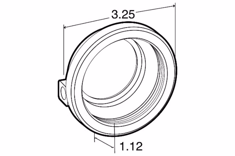 Truck-Lite 2.5" Open Back Wide Groove Grommet