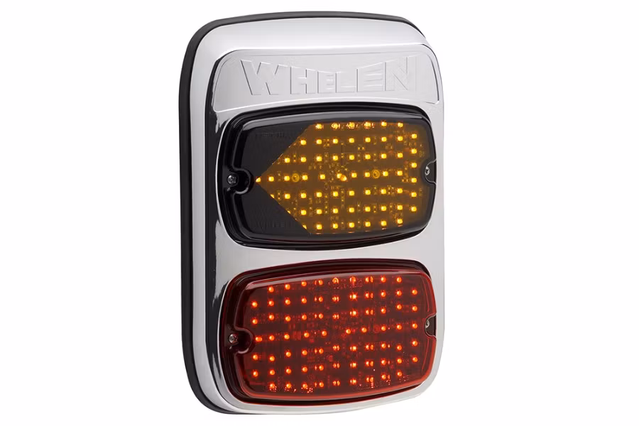 Whelen M6 Series Chrome Vertical Flange