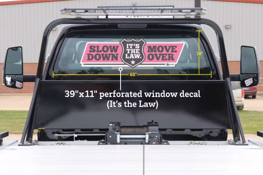 500-zip-x27-s-vinyl-window-decal-slow-down-move-over-it-x27-s-the-law-1.jpg Zip's Vinyl Window Decal - Slow Down Move Over It's The Law