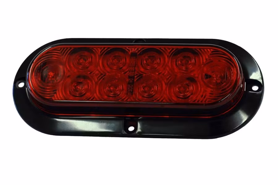 TowMate Oval Stop / Tail / Turn Red LED 6"