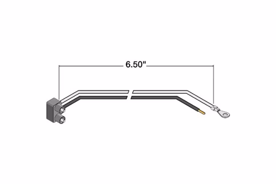 Truck-Lite Marker Clearance PL-10 Right Angle Stripped End/Ring Terminal Plug